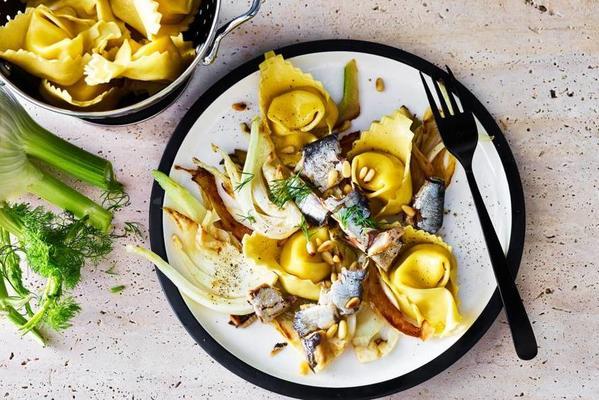 tortelloni with fennel and sardines