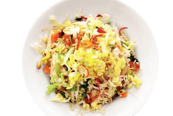fried rice with vegetables and egg