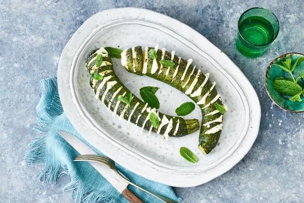 hasselback courgette