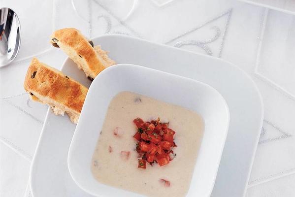 fennel soup with tomato salsa