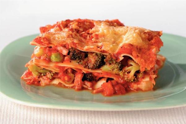 lasagna with ham and broccoli
