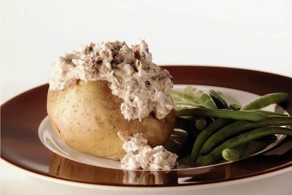 creamy tuna stuffed potato