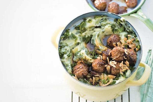 endive stew with vegetable balls