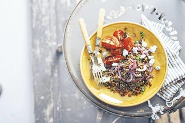 yotam ottolenghi's lentils with tomatoes
