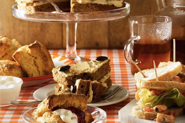 scones with mascarpone and raspberry orange jam