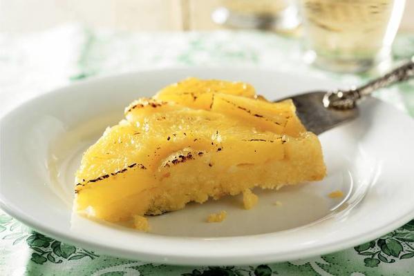inverted pineapple cake with coconut