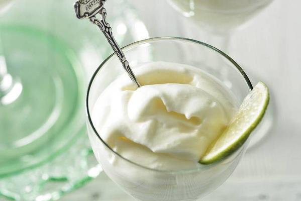 syllabub of lime and ginger