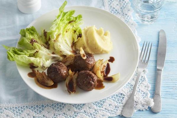 Dutch meatballs with soy sauce