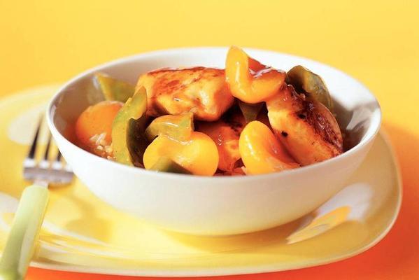 sweet and sour chicken with rice
