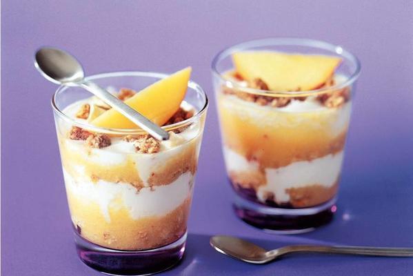 cottage cheese with nectarine