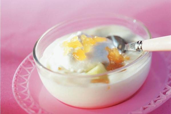 melon custard with ginger
