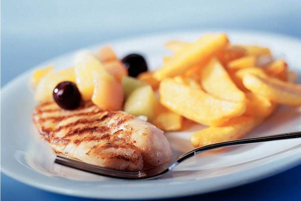 redfish fillet with fruit