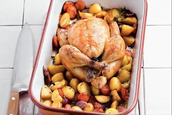 chicken with roasted vegetables