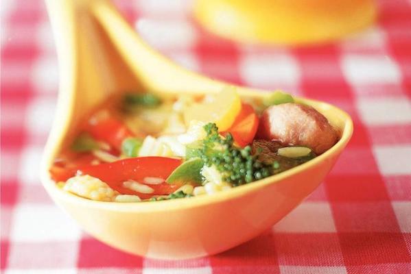 vegetable soup with rice