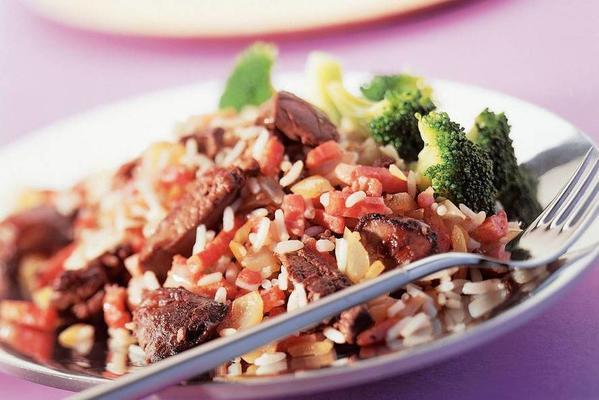 rice with chicken livers