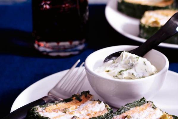 salmon terrine with spinach