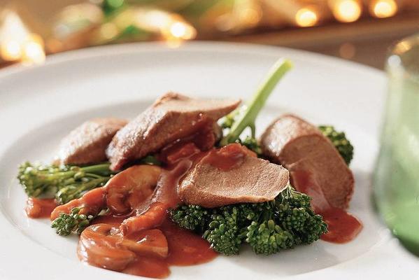 hare fillet with Italian red wine sauce