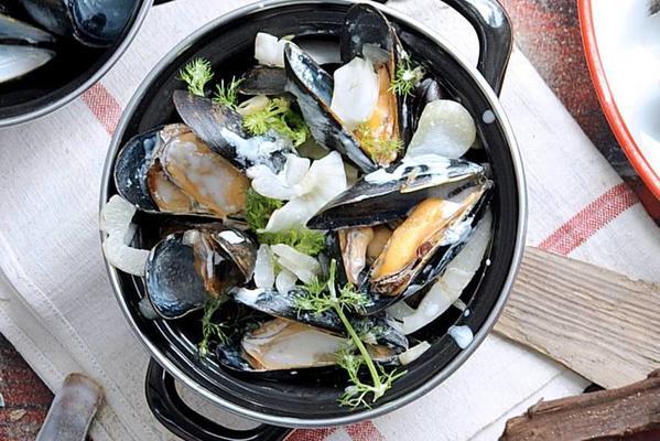 mussels with fennel and pastis