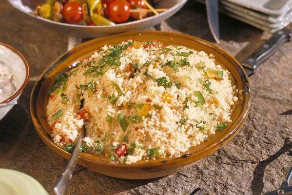 couscous salad with parsley