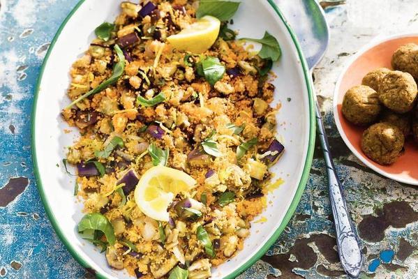 Couscous with aubergine