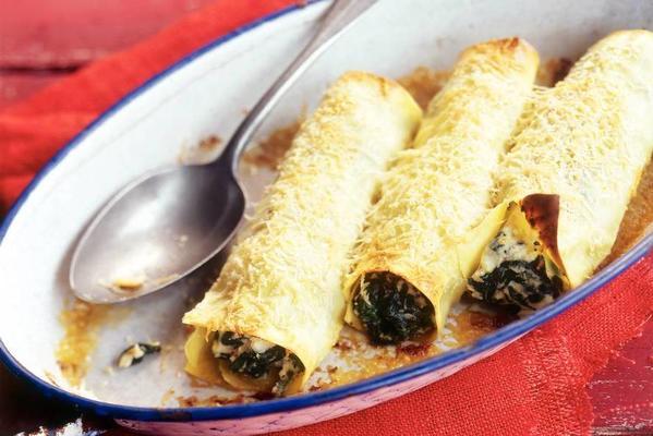 cannelloni with ricotta and spinach