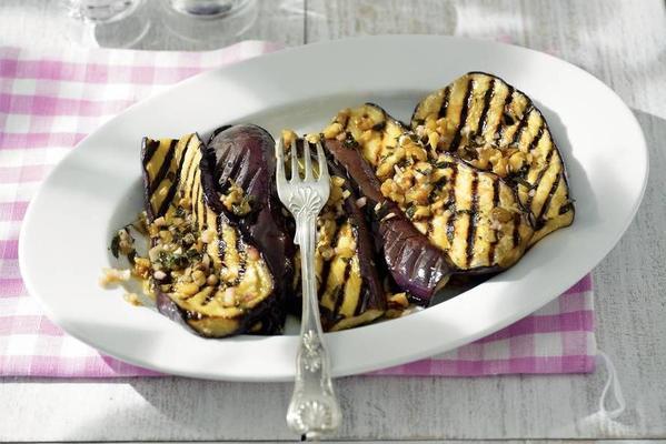 grilled eggplants with mint