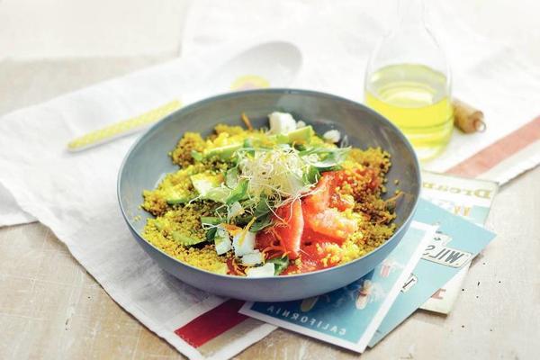 quinoa salad with goat's cheese