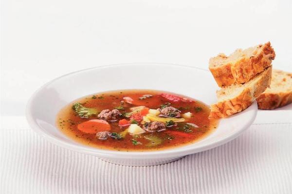 Dutch Vegetable Soup With Meatballs