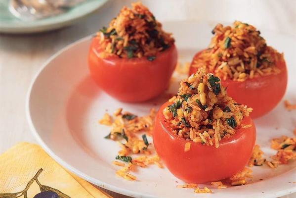 rice-filled tomatoes