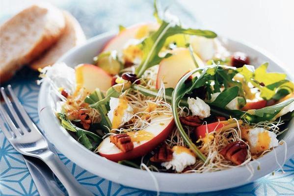 vitamin salad with goat cheese