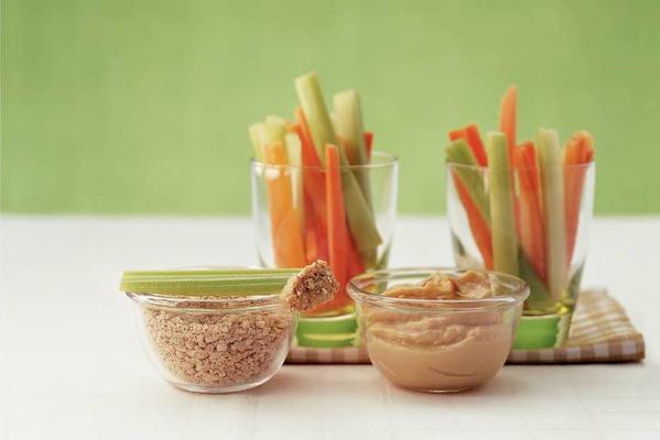 North African vegetable dip with cumin and sesame seeds