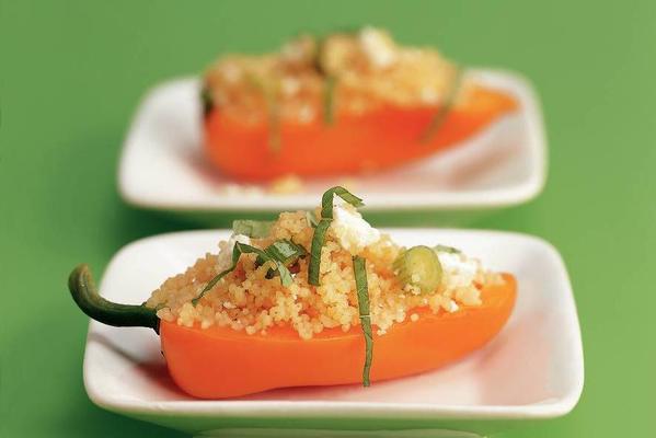 mini peppers stuffed with couscous
