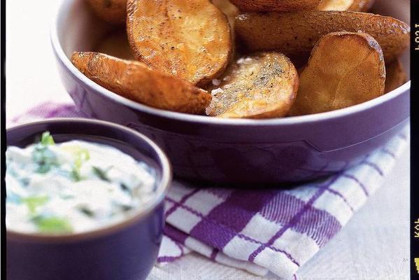 puffed potatoes with Greek yogurt