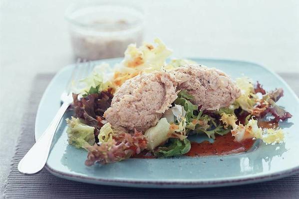 salad with mackerel