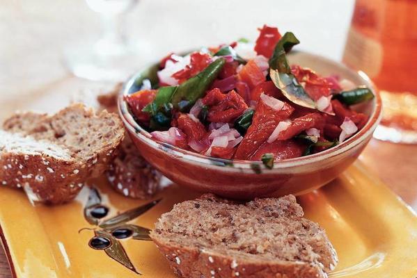 coarse tapenade of sundried tomatoes