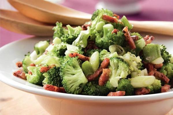 broccoli salad with warm vinaigrette