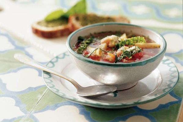 minestrone tomato vegetable soup