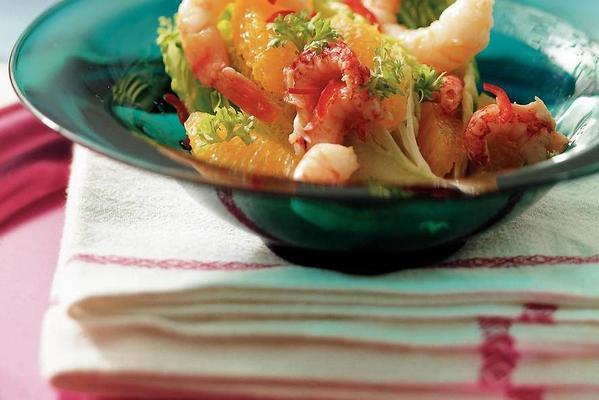 sicilian orange shrimp salad