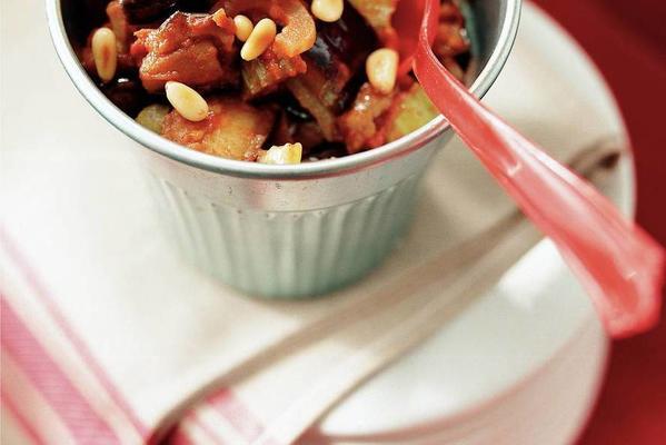 sweet and sour eggplant compote