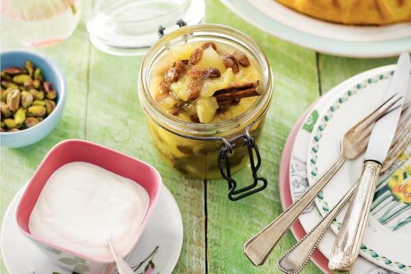 Apple and pear compote