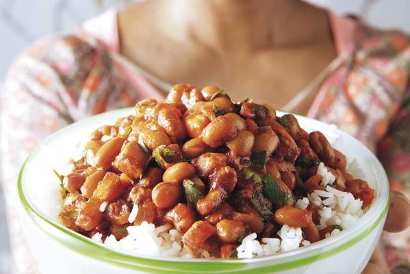 Surinam Brown Beans With Rice