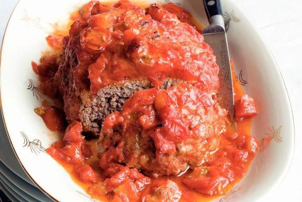 meatloaf with cherry tomatoes