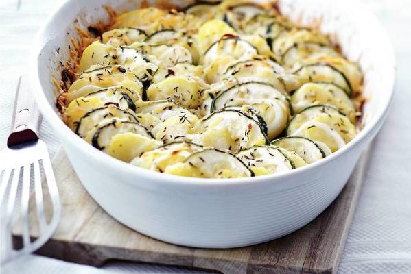 potato-zucchini gratin