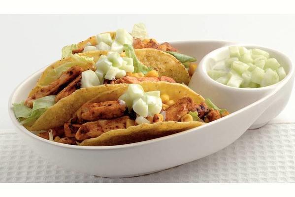 taco shells with quorn