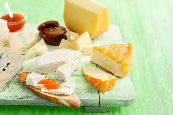 cheese board mild cheeses