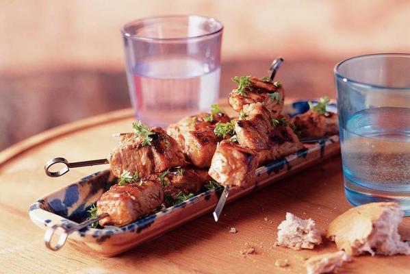 roasted meat skewers