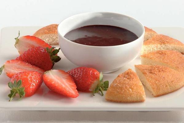 chocolate dip with strawberries