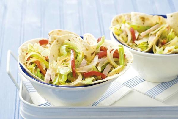 multigrain wraps with chicken salad