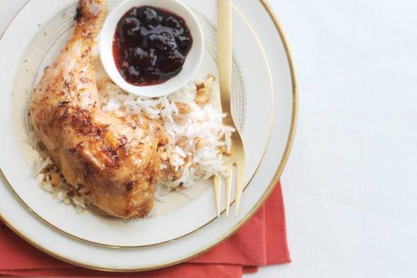 chicken and cranberry compote