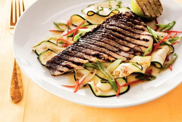 grilled sea bass with lime